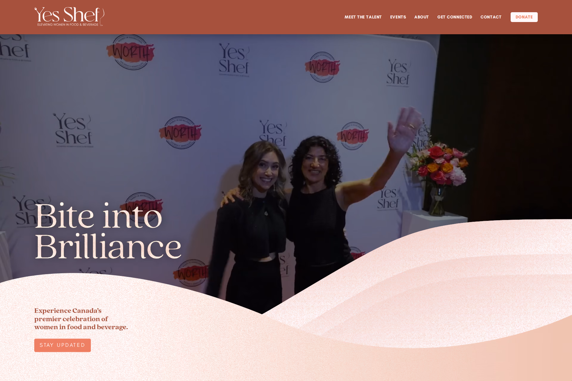 Yes Shef homepage hero promoting upcoming Vancouver and Toronto culinary events